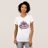 GC |  charme (Whimsical) - Black White Damask T-shirt (Voorkant volledig)