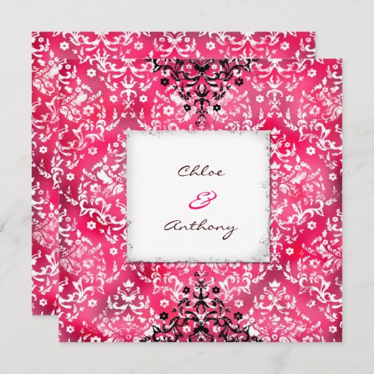 GC | Chloe Damask | Delicious roze Kaart (Voorkant / Achterkant)