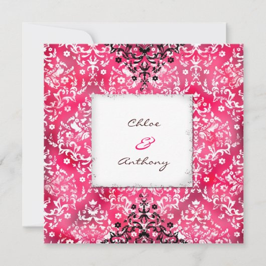 GC | Chloe  Damask | Delicious roze Kaart (Voorkant)