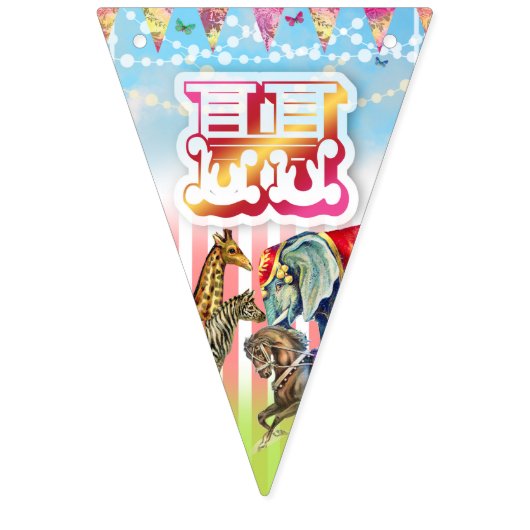 GC  CIRCUS HAPPY BIRTHDAY BANNER (Tweede vlag)
