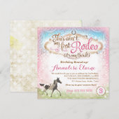 GC Dit is niet mijn eerste Rodeo 3rd Birthday Kaart (Voorkant / Achterkant)