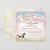 GC Dit is niet mijn eerste Rodeo 6th Birthday Kaart (Voorkant / Achterkant)