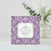 GC | Erika Damask-Eggplant Kaart (Staand voorkant)