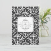 GC | Erika  Damask-Grey 5x7 Kaart (Staand voorkant)