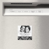 GC | Erika  Damask Save the Date-Black Magneet (Insitu (Vaatwasser))