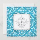 GC | Erika Damask Turquoise Golden Metalli Kaart (Voorkant)