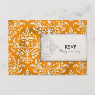 GC Erika Vintage Turquoise Damask RSVP Golden me Kaartje