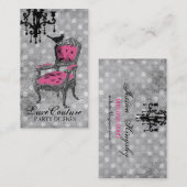 GC | Fantastisch Franse grijze Stippen Visitekaartje (Voorkant / Achterkant)