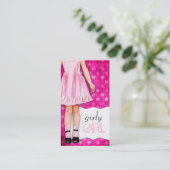 GC | Girly Girl Doll Pink Visitekaartje (Staand voorkant)
