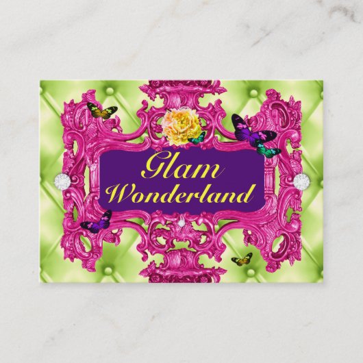 GC Glam Wonderland Roze Limoen Tuft Visitekaartje (Voorkant)