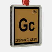 Gc - Graham Crackers Chemistry Periodic Table Metalen Ornament (Rechts)