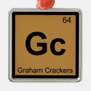 Gc - Graham Crackers Chemistry Periodic Table Metalen Ornament