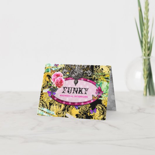 GC | grillige  roze bij Kaart (Voorkant)