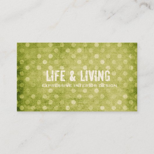 GC |  groene Stippen Visitekaartje (Voorkant)