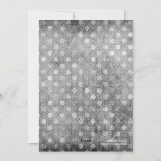 GC | Happy Howlidays Grey Red Linen Feestdagenkaart (Achterkant)