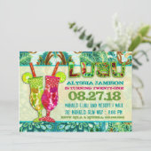 GC Hawaiian Cocktails Aqua Seaweed Kaart (Staand voorkant)