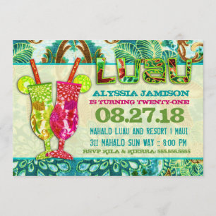 GC Hawaiian Cocktails Aqua Seaweed Kaart