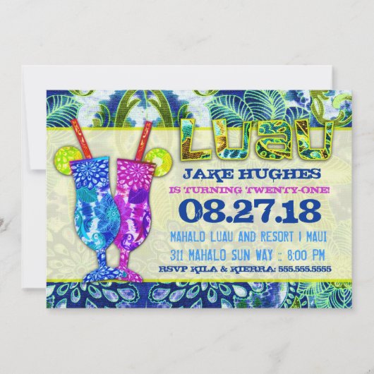 GC Hawaiian Cocktails Royal Caribbean Blue Kaart (Voorkant)