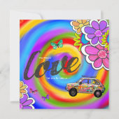 GC Hippy Tie Dye Invite 2 Kaart (Voorkant)