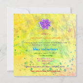 GC Hippy Tie Dye Invite Bridal Cert Kaart (Achterkant)