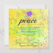 GC Hippy Tie Dye Invite Kaart (Achterkant)