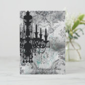 GC | Jolie Chandelier Gray Damask Kaart (Staand voorkant)