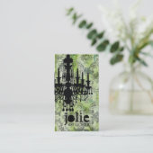 GC | Jolie Chandelier Limoen Gray Damask Visitekaartje (Staand voorkant)