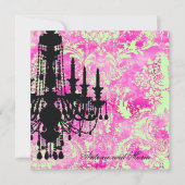 GC | Jolie Chandelier Limoen Pink Damask Kaart (Voorkant)