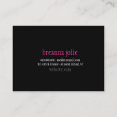 GC | Jolie Chandelier Pink Grey Damask Visitekaartje (Achterkant)