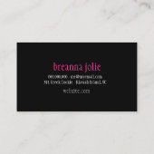 GC Jolie Chandelier White Pink Damask Visitekaartje (Achterkant)