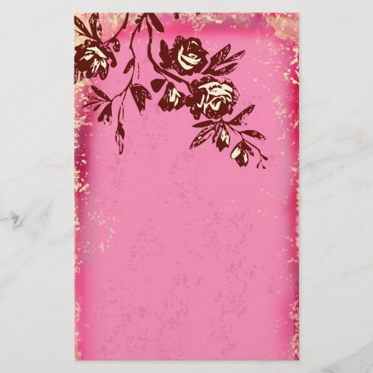 GC | Lemon Cream Roos Stationery Briefpapier (Voorkant)
