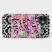 GC Live Laugh Love Scene Damask Case-Mate iPhone Case (Achterkant (horizontaal))