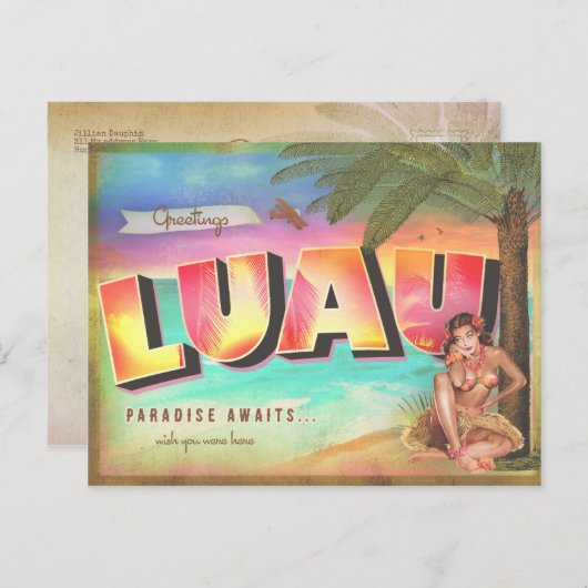 GC LUAU SUNSET BRIEFKAART (Voorkant / Achterkant)