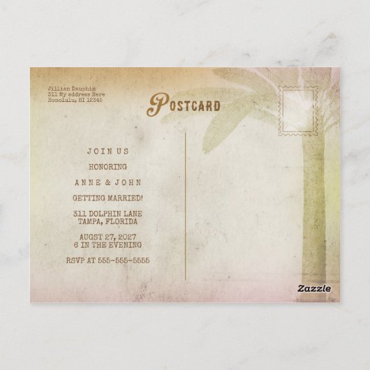 GC LUAU SUNSET BRIEFKAART (Achterkant)