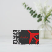 GC-LUCHTVAARTMAATSCHAPPIJ AFSLUITEN Red Charcoal D Visitekaartje (Staand voorkant)