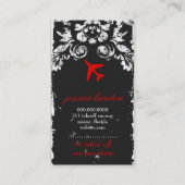 GC-LUCHTVAARTMAATSCHAPPIJ AFSLUITEN Red Charcoal D Visitekaartje (Achterkant)