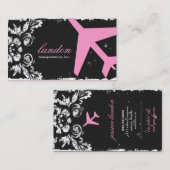 GC | LUCHTVAARTMAATSCHAPPIJ SLUITEN Koolsteenschad Visitekaartje (Voorkant / Achterkant)