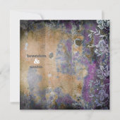 GC | Luscious Rustic DarkPurple Flower Metallic Kaart (Voorkant)