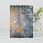 GC | Luscious Rustic w/flower | Golden Metallic Kaart (Staand voorkant)