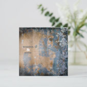 GC | Luscious Rustic w/flower | Golden Metallic Kaart (Staand voorkant)