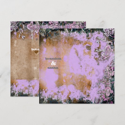 GC | Luscious Rustige Paarse ventilator Kaart (Voorkant / Achterkant)