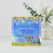 GC Magical Asian Elephant Baby Boy Kaart (Staand voorkant)