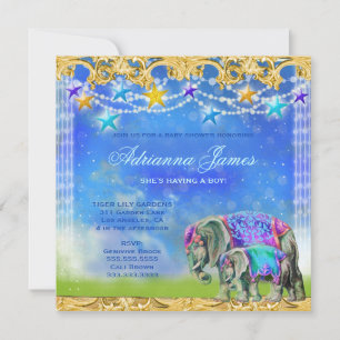 GC Magical Asian Elephant Baby Boy Kaart
