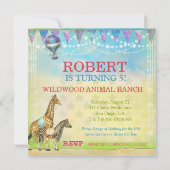 GC Magical Doe mee met het Circus  Stripes Boy Kaart (Achterkant)