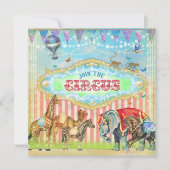 GC Magical Doe mee met het Circus  Stripes Boy Kaart (Voorkant)