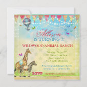 GC Magical Doe mee met het Circus Stripes Invite Kaart (Achterkant)