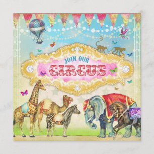 GC Magisch Doe mee met de Circus Vintage Strepen U Kaart