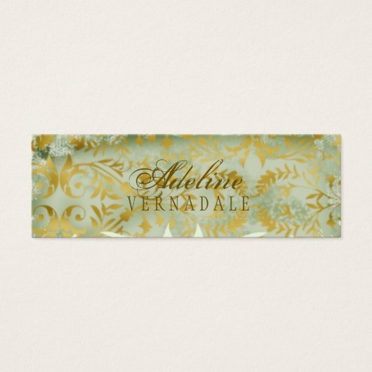 GC |  Melon Gold Hang Label Mini Visitekaartjes (Voorkant)