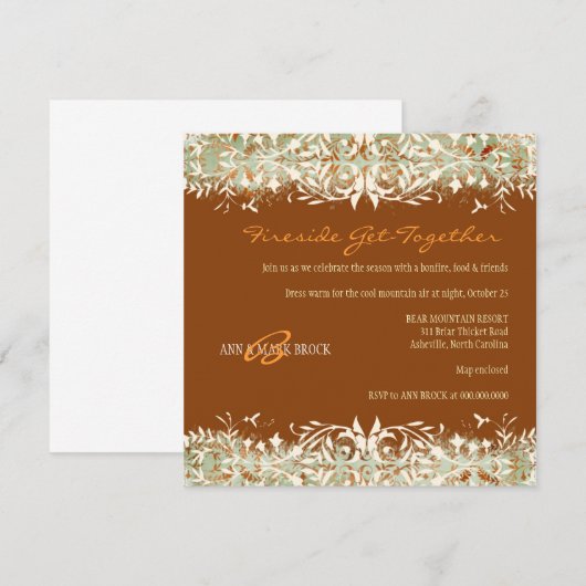 GC |  Melon - verbrand Sinaasappel Kaart (Voorkant / Achterkant)