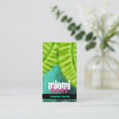 GC | Miami Heat Wave Grunge Pink Visitekaartje (Staand voorkant)